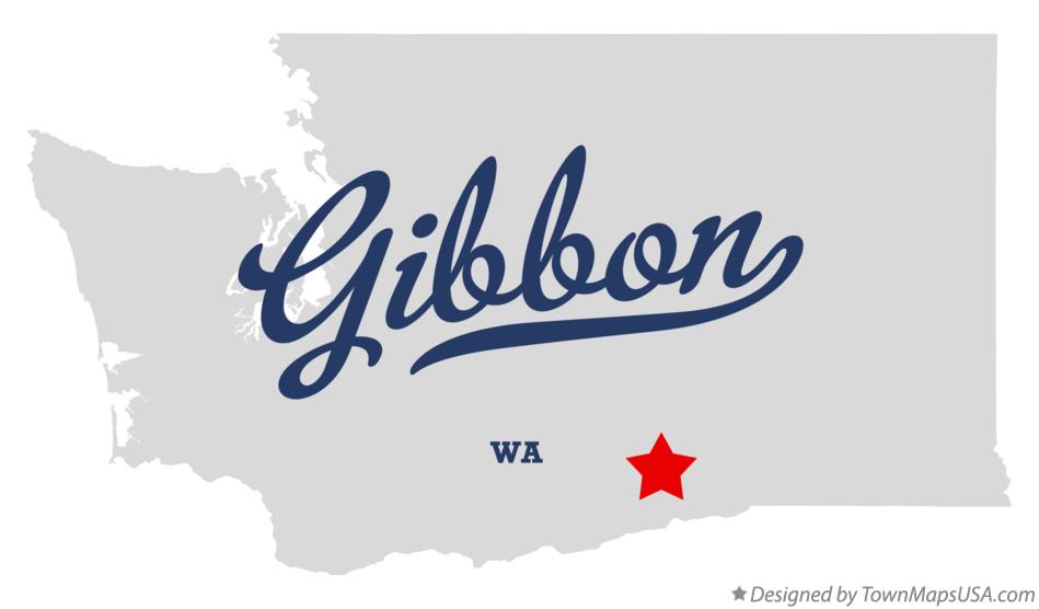 Map of Gibbon Washington WA