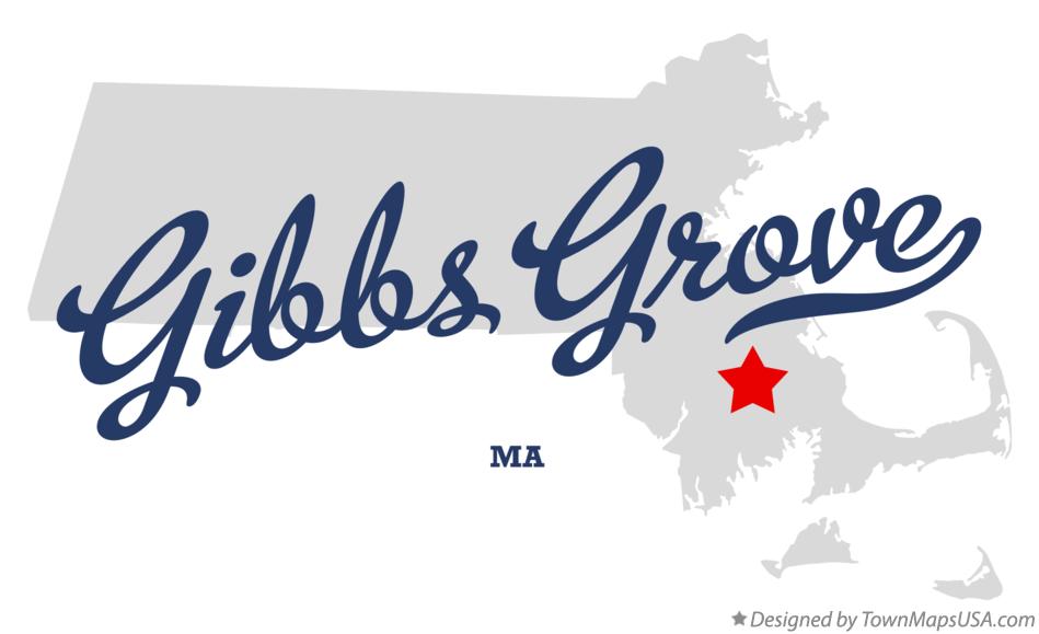 Map of Gibbs Grove Massachusetts MA