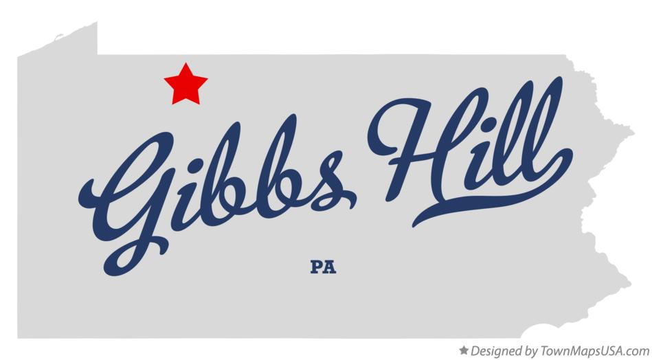 Map of Gibbs Hill Pennsylvania PA