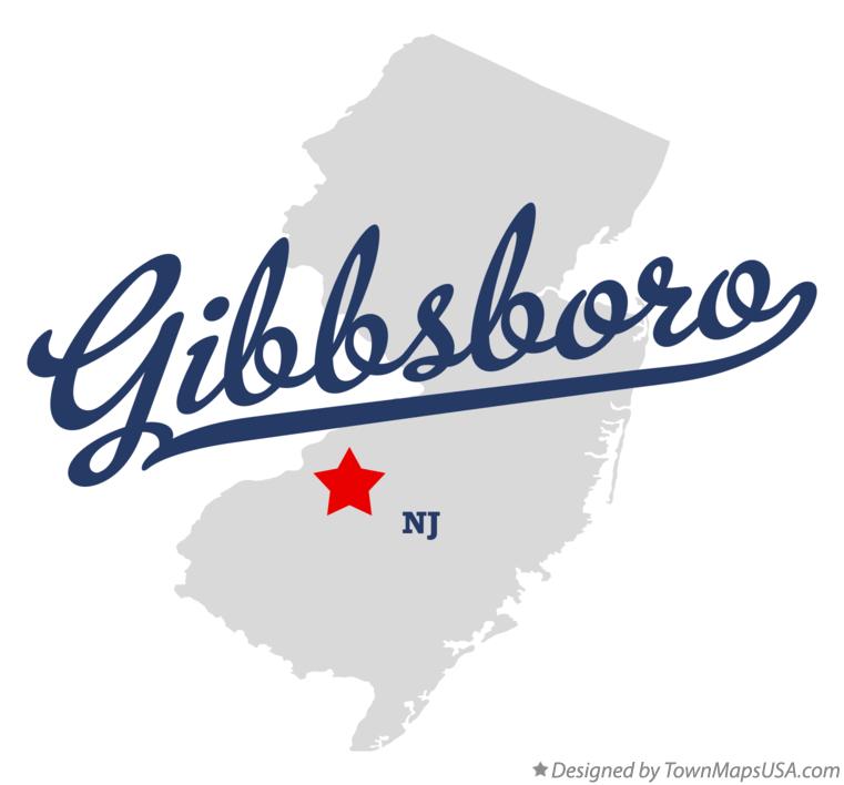 Map of Gibbsboro New Jersey NJ