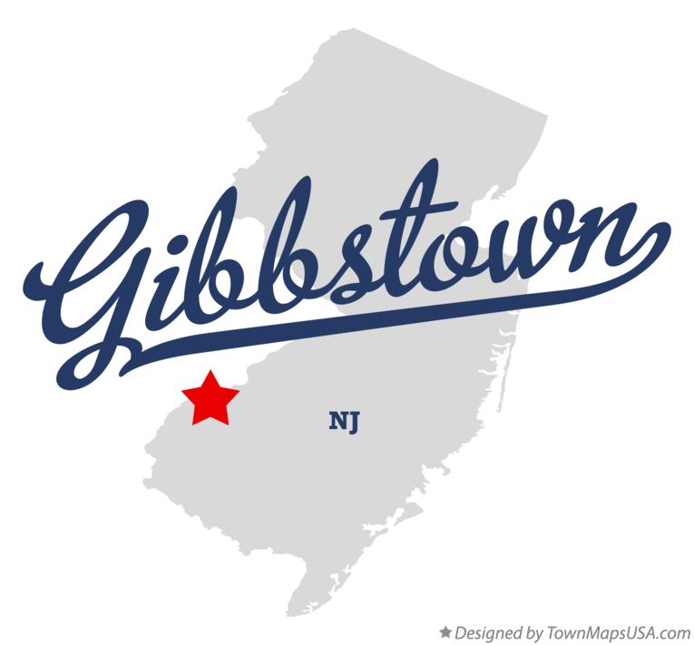 Map of Gibbstown New Jersey NJ
