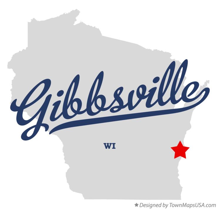 Map of Gibbsville Wisconsin WI
