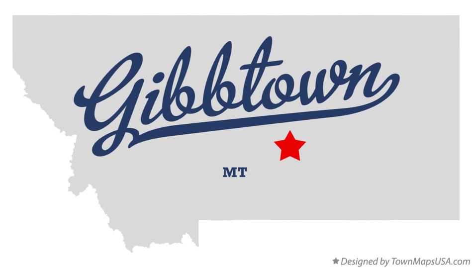 Map of Gibbtown Montana MT