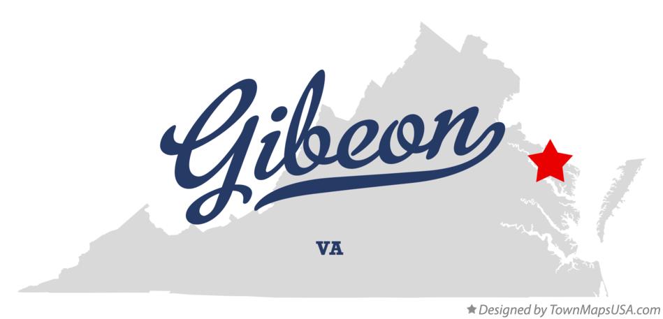 Map of Gibeon Virginia VA