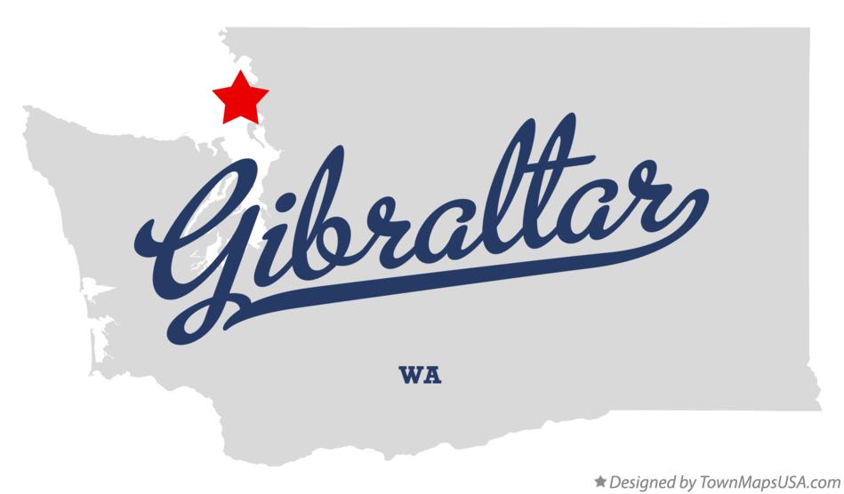 Map of Gibraltar Washington WA