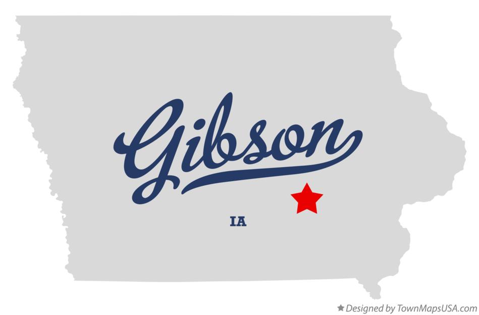 Map of Gibson Iowa IA