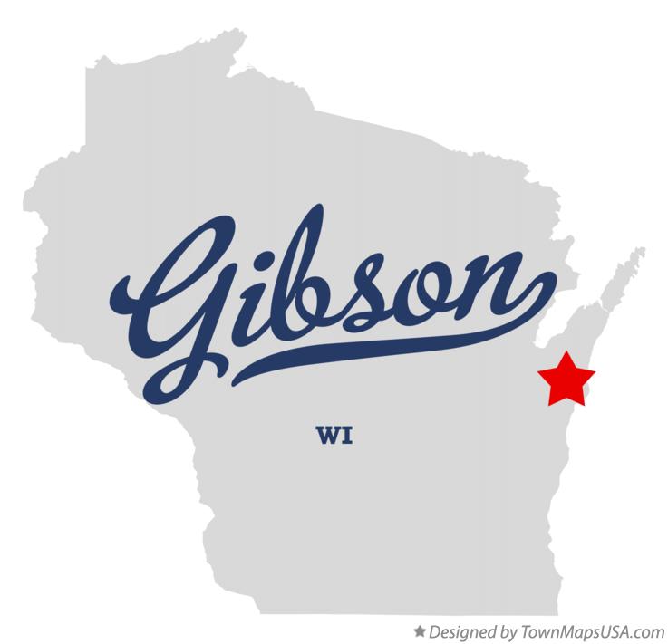 Map of Gibson Wisconsin WI