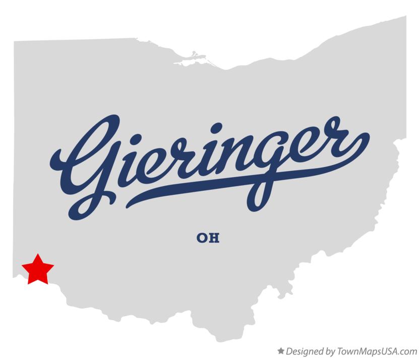 Map of Gieringer Ohio OH