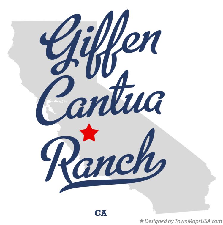 Map of Giffen Cantua Ranch California CA