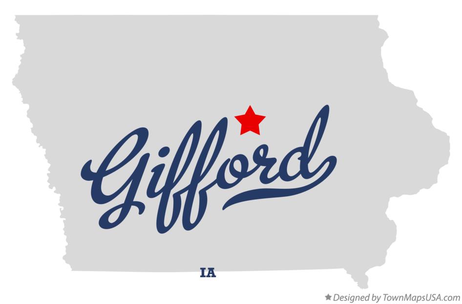 Map of Gifford Iowa IA