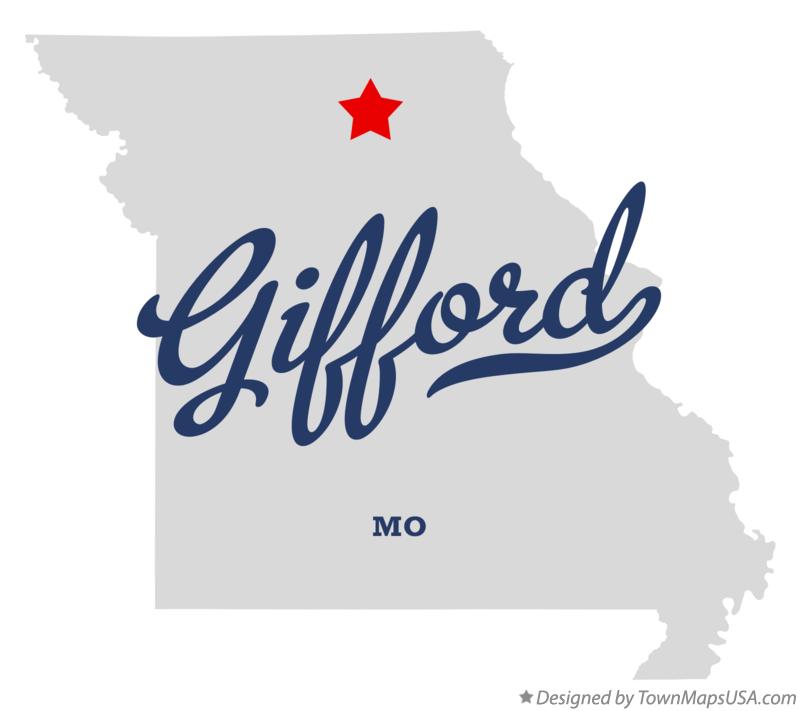 Map of Gifford Missouri MO
