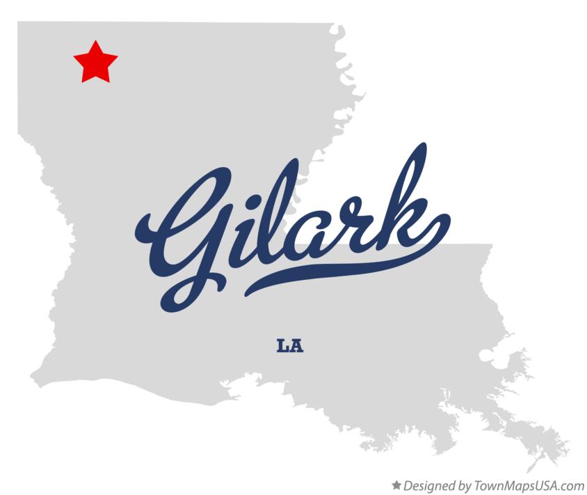 Map of Gilark Louisiana LA