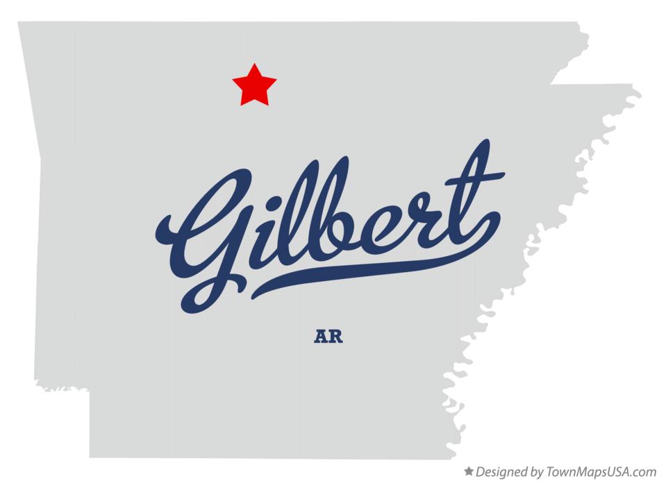 Map of Gilbert Arkansas AR