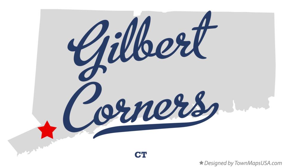 Map of Gilbert Corners Connecticut CT