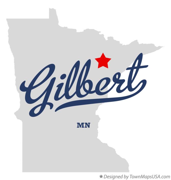 Map of Gilbert Minnesota MN