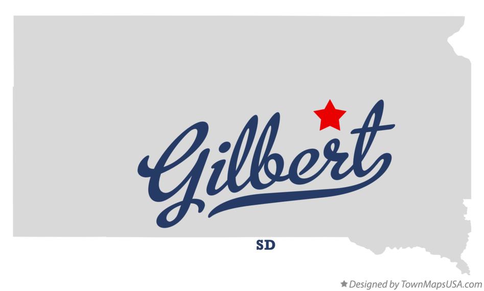 Map of Gilbert South Dakota SD