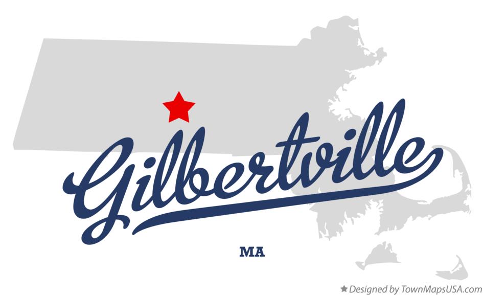 Map of Gilbertville Massachusetts MA