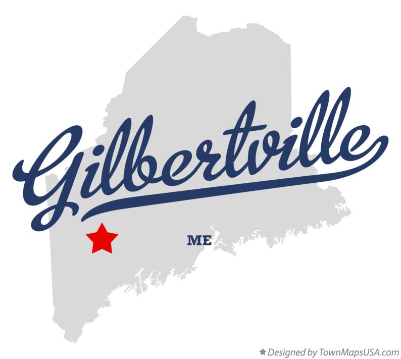 Map of Gilbertville Maine ME