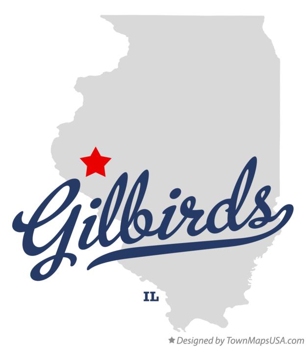 Map of Gilbirds Illinois IL