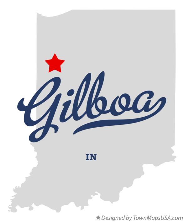 Map of Gilboa Indiana IN
