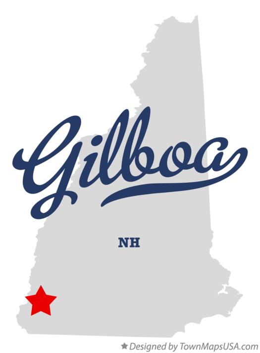 Map of Gilboa New Hampshire NH
