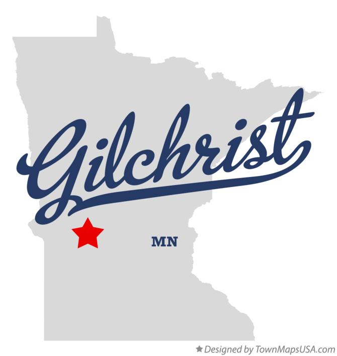 Map of Gilchrist Minnesota MN