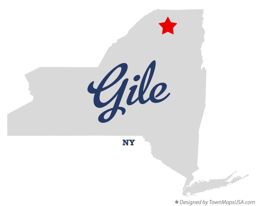 Map of Gile New York NY