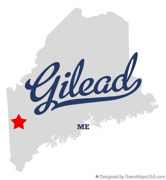 Map of Gilead Maine ME