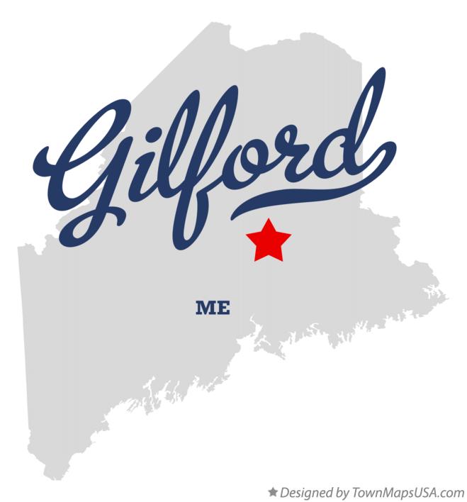 Map of Gilford Maine ME