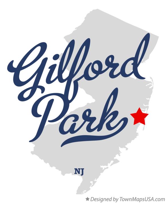 Map of Gilford Park New Jersey NJ