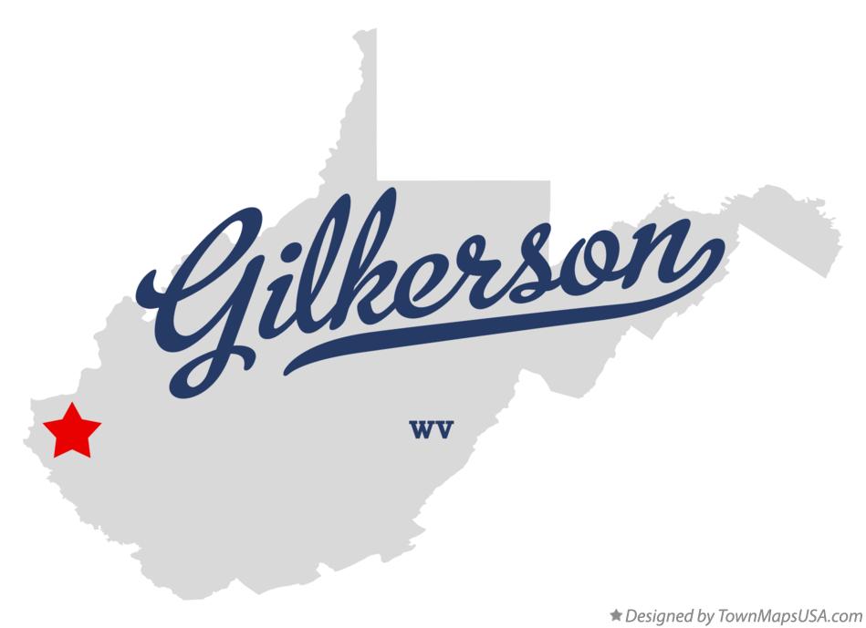 Map of Gilkerson West Virginia WV