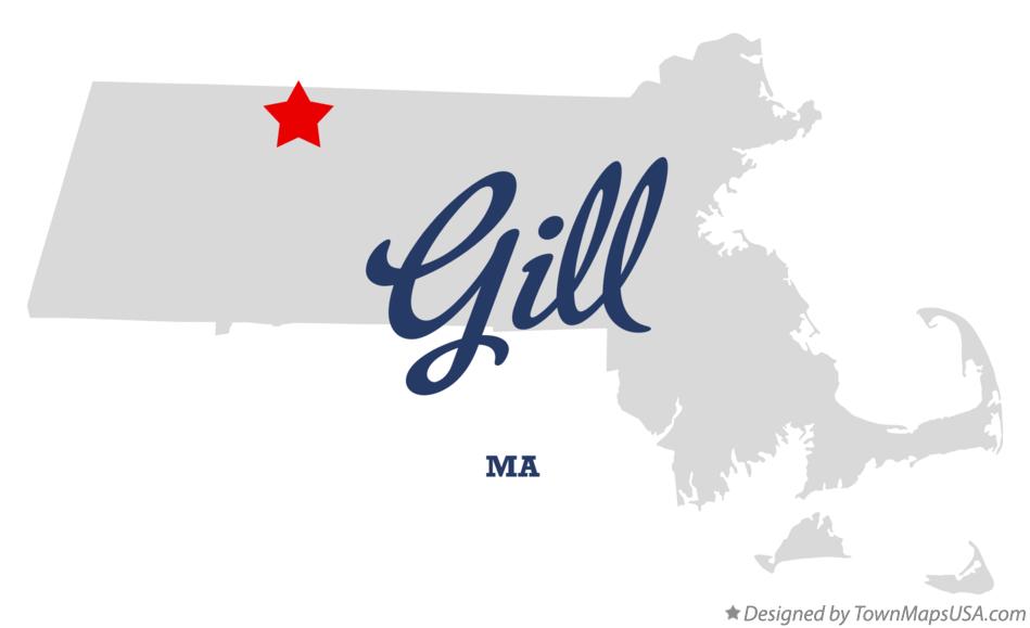 Map of Gill Massachusetts MA