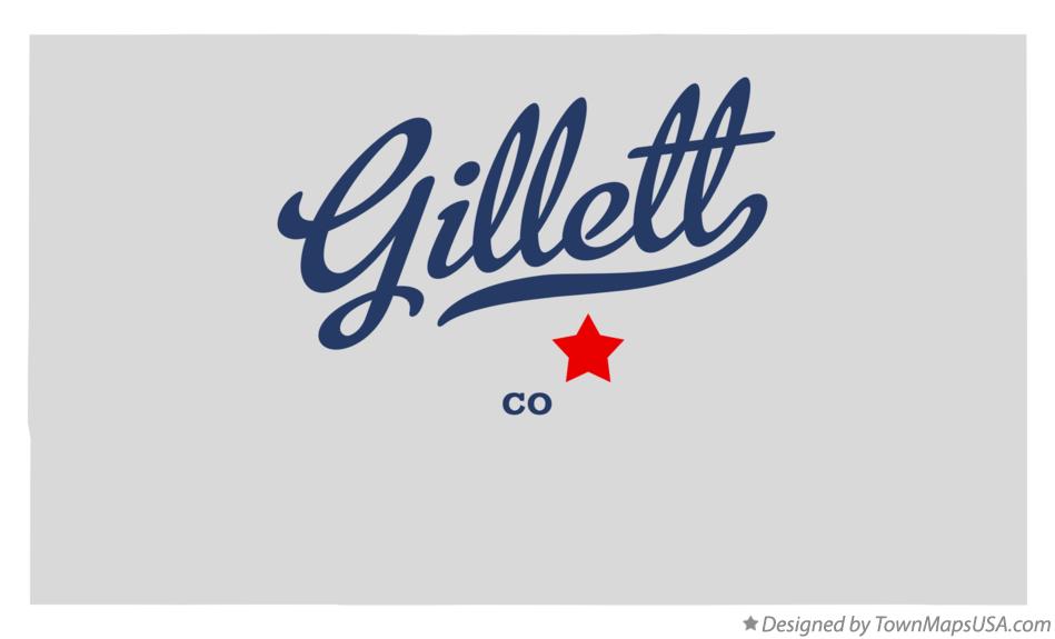 Map of Gillett Colorado CO