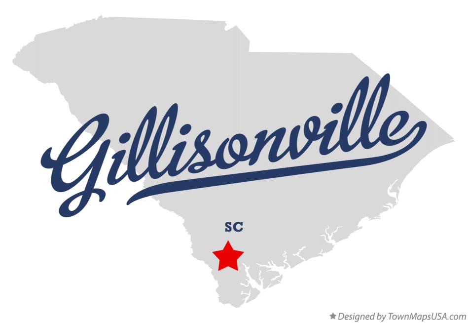 Map of Gillisonville South Carolina SC
