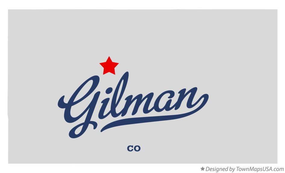 Map of Gilman Colorado CO