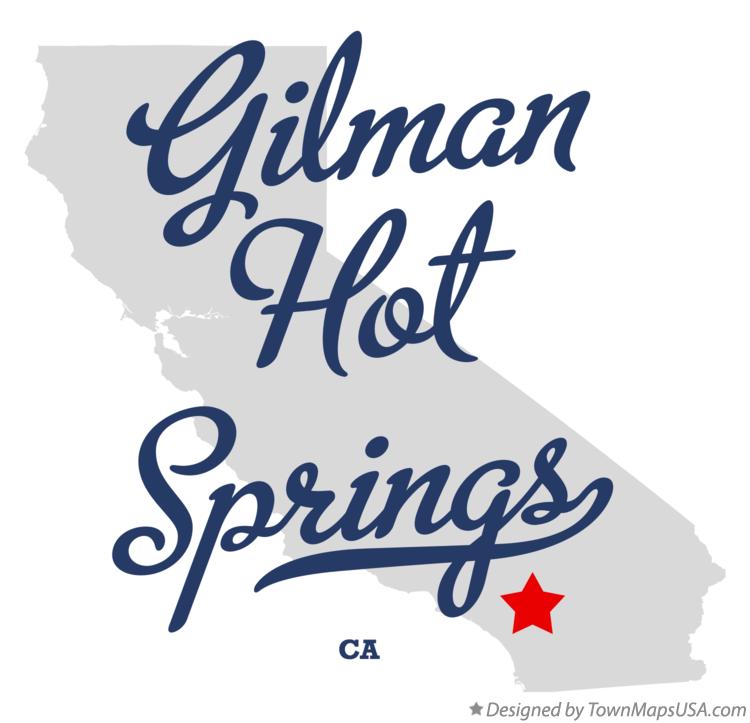 Map of Gilman Hot Springs California CA