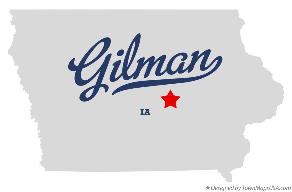 Map of Gilman Iowa IA