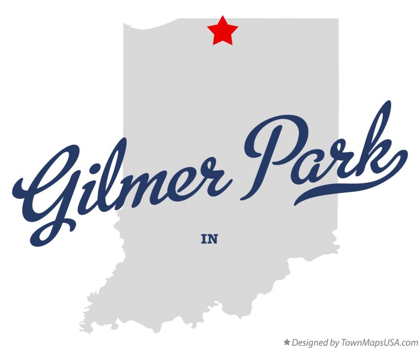 Map of Gilmer Park Indiana IN