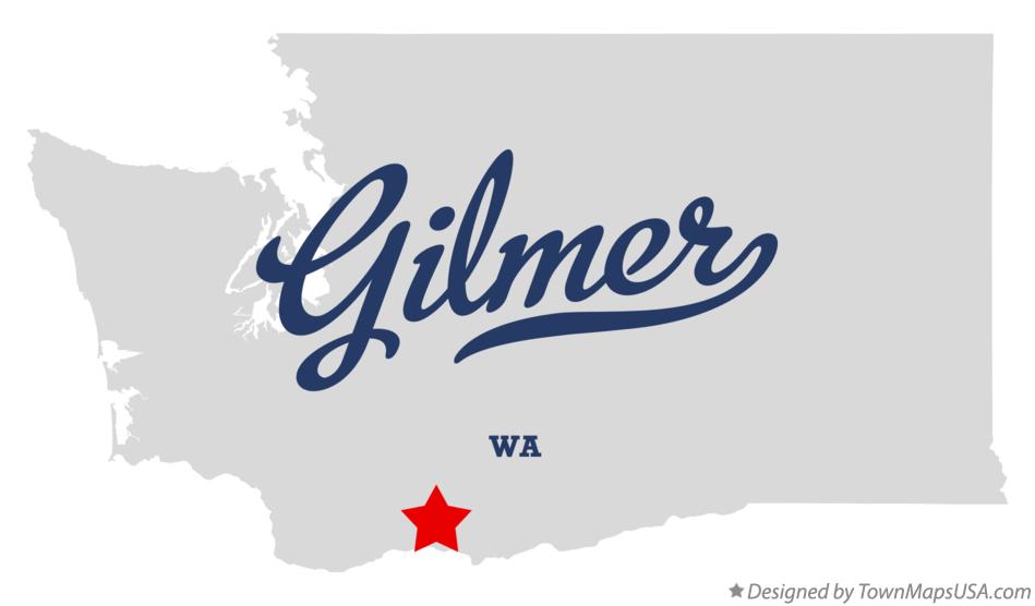 Map of Gilmer Washington WA