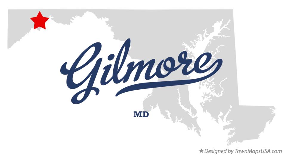 Map of Gilmore Maryland MD