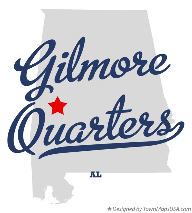 Map of Gilmore Quarters Alabama AL