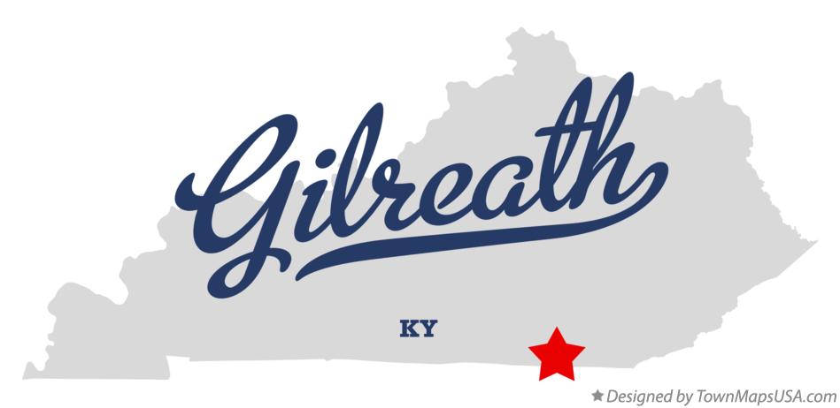 Map of Gilreath Kentucky KY