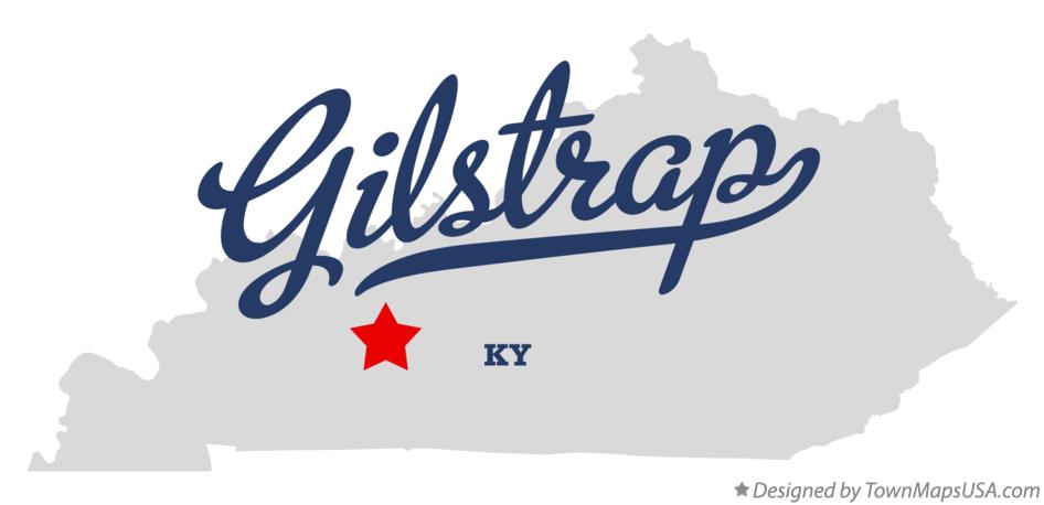 Map of Gilstrap Kentucky KY