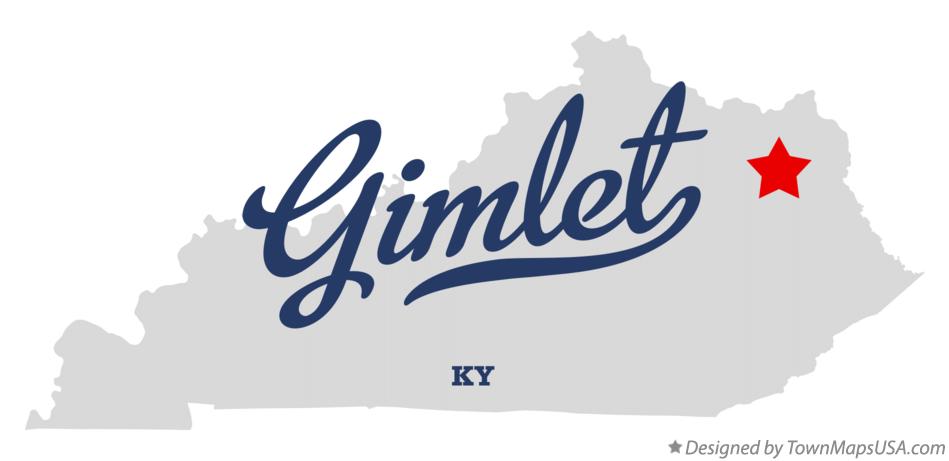Map of Gimlet Kentucky KY