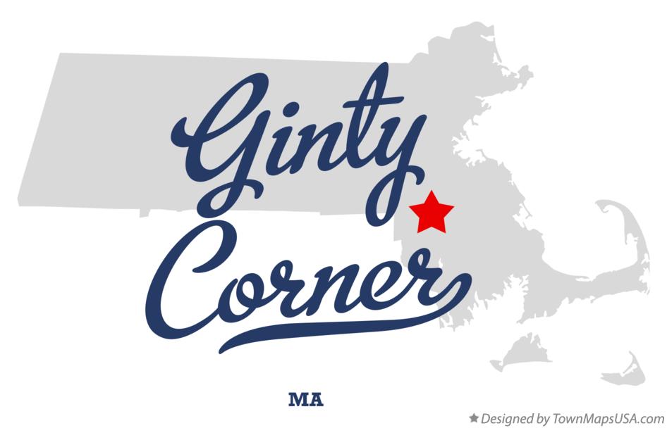Map of Ginty Corner Massachusetts MA