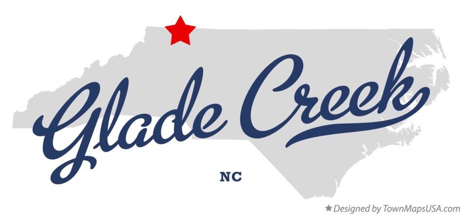Map of Glade Creek North Carolina NC