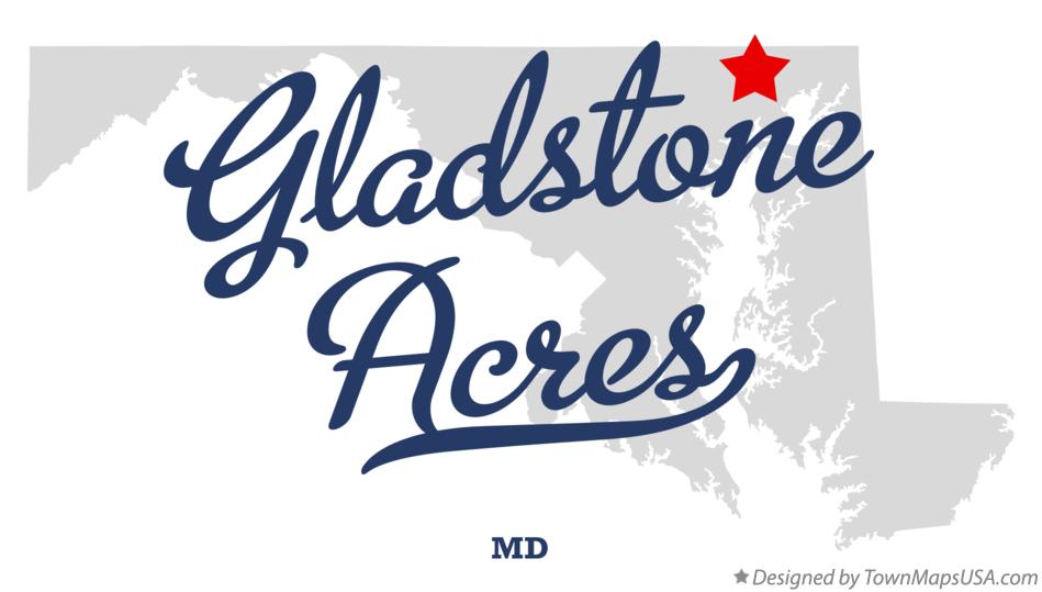 Map of Gladstone Acres Maryland MD