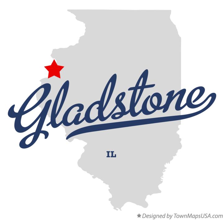 Map of Gladstone Illinois IL