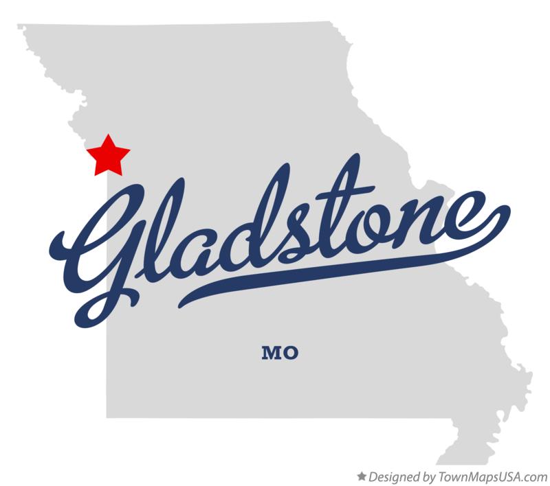 Map of Gladstone Missouri MO