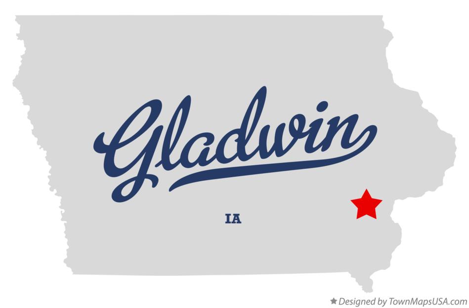 Map of Gladwin Iowa IA